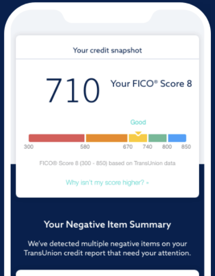 Credit Repair Experts LLC | Credit Score Negative Item Summary